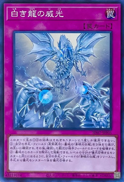 画像1: 白き龍の威光【スーパーレア】SD47-JPP05 (1)