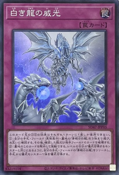 画像1: 白き龍の威光【スーパーレア】SD47-JPP05 (1)